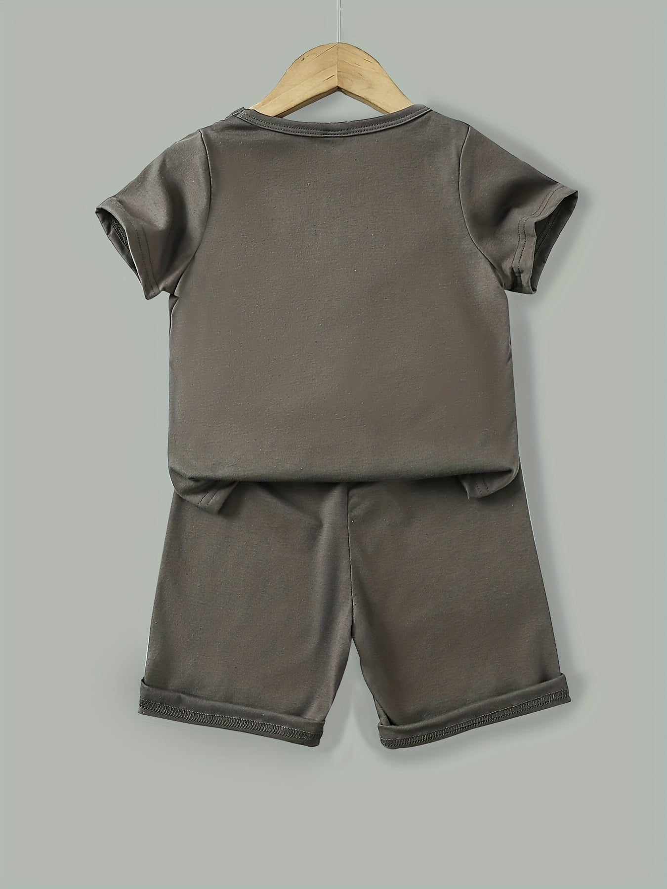 Boys Summer Letter Outfit Shorts & T-shirt Set
