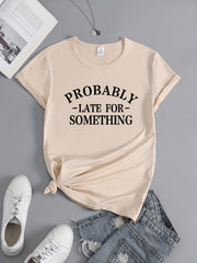 Causal Round Neck T shirt Short Sleeves Sports Running Tops Women's Activewear