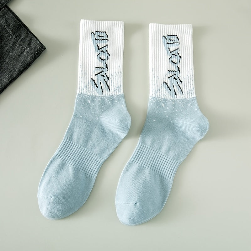5 Pairs Letter Print Socks for Women