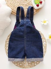 Boys' Suspender Shorts with Pockets All Match Overalls