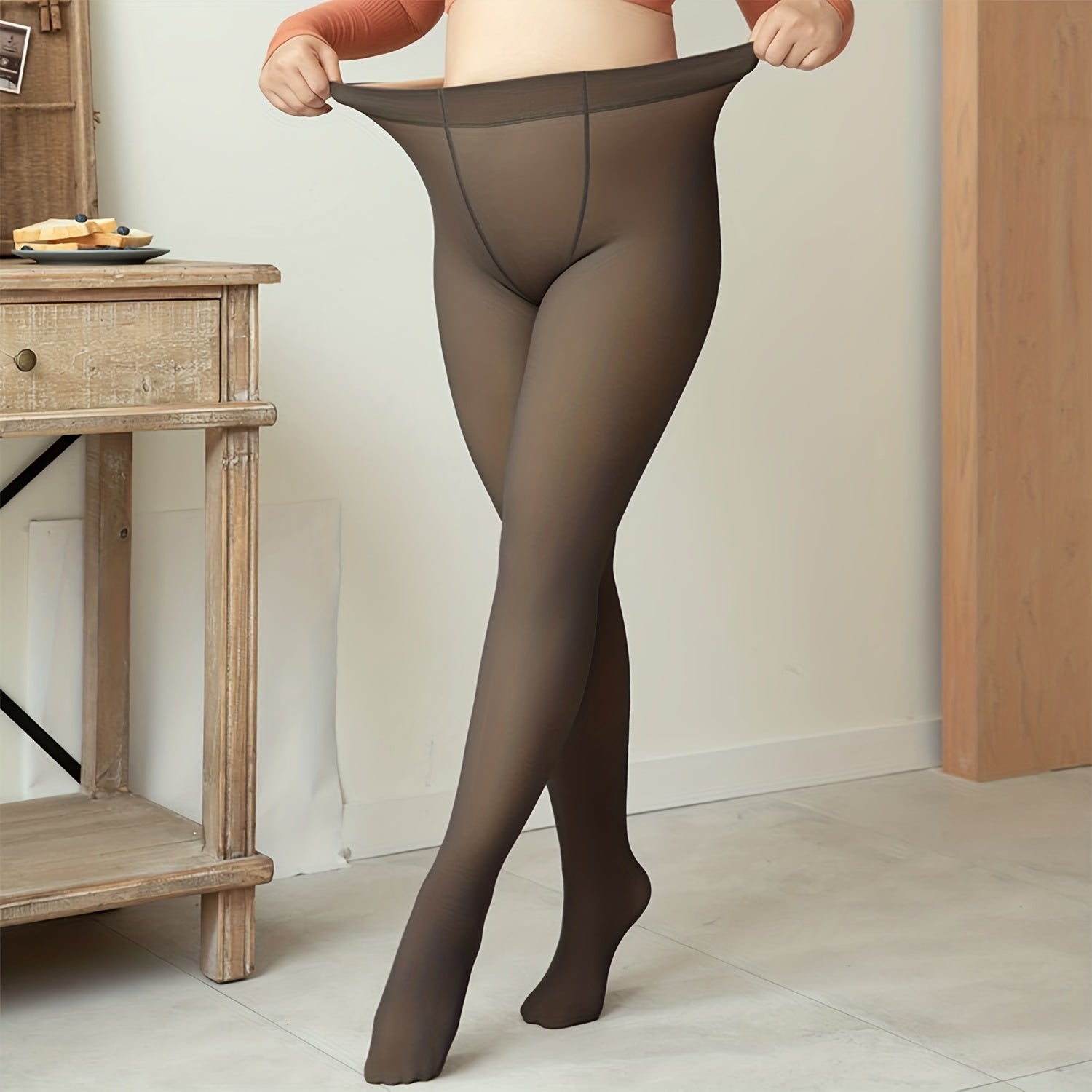 300G Thermal Lined Winter Leggings For Women