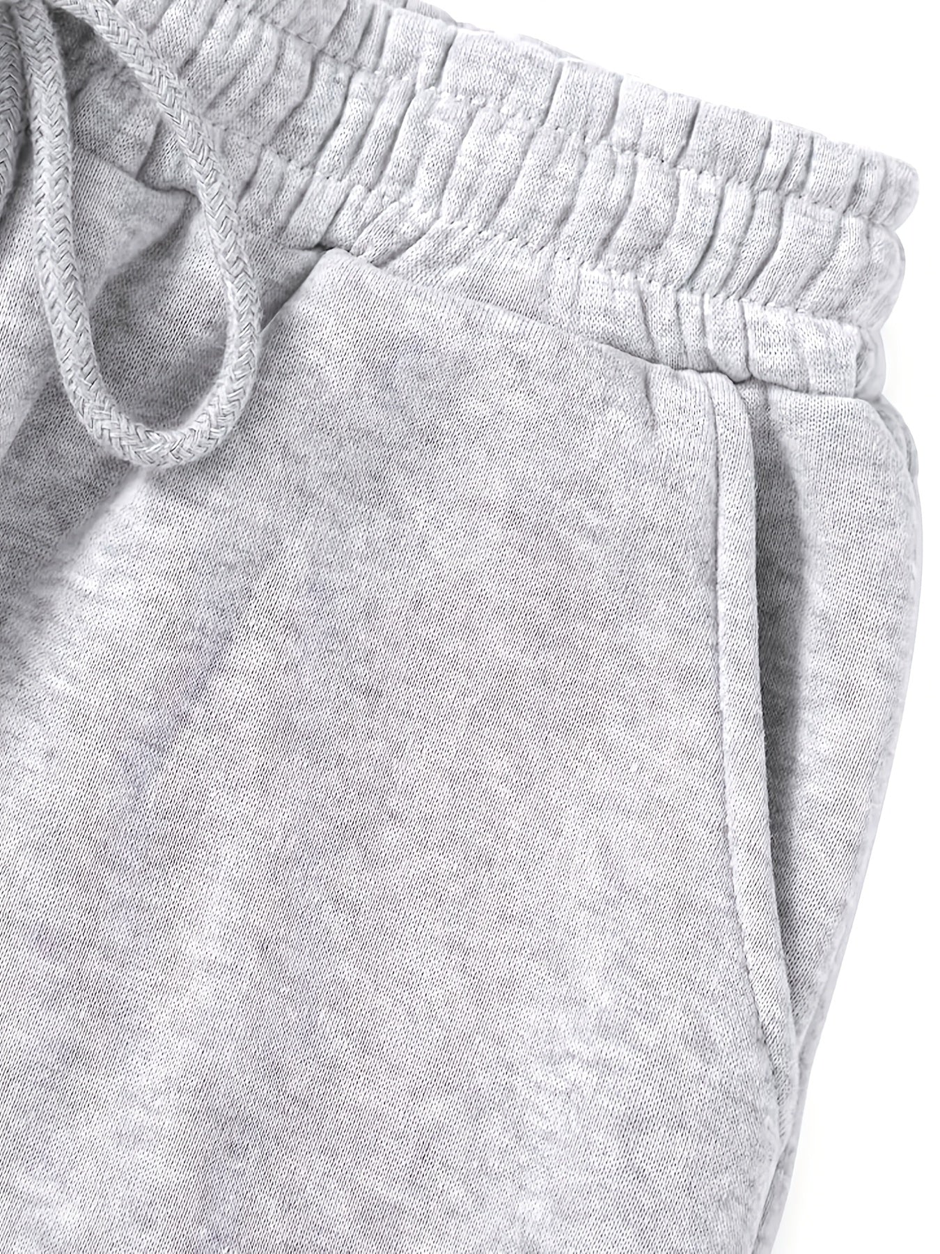  Sports Pants Set Women's Graphic Print Elastic Drawstring Jogger Sweat