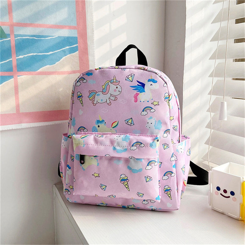 Children SchoolBags Dinosaur Rainbow Kindergarten Backpack