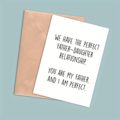 Father's Card Happy Father's Daughter Meaningful Father Card