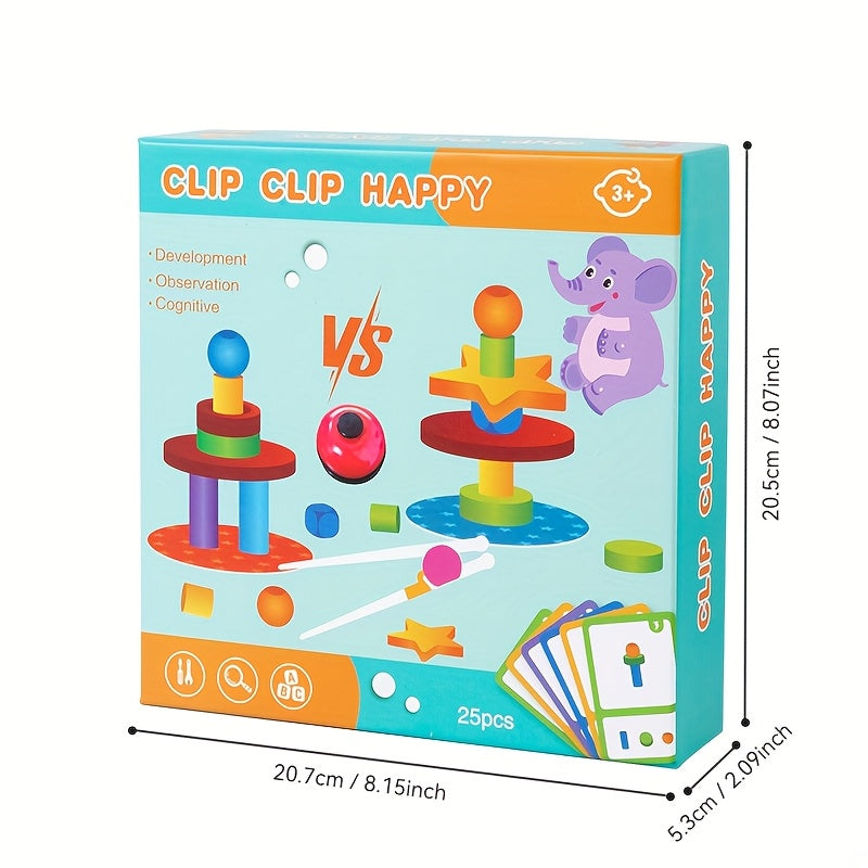 Interactive Wooden Board Game for Kids 3-5 Years