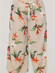  Women's Wide Leg Trousers with Belt
