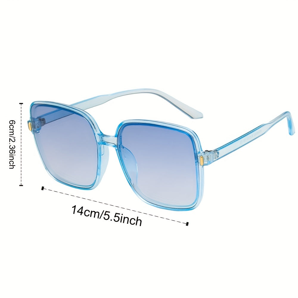 Large Square Sunglasses UV400 Sun Shades Glasses Beach Travel