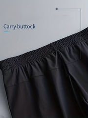 Classic Quick Drying Comfy Joggers Men's Casual High Stretch Loose Fit Pants