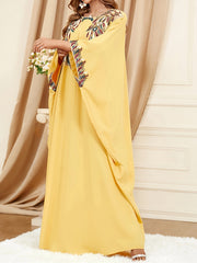  Floral Batwing Maxi Dress