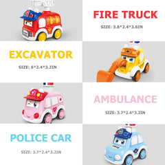 Toddler Car Toy Set with Map Mat and Storage Bags