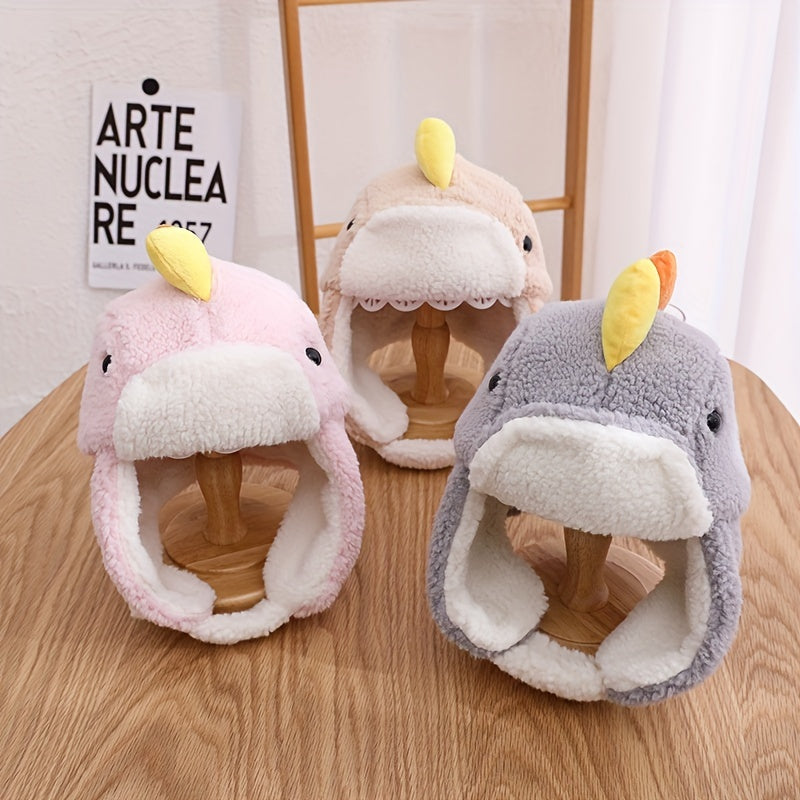Dinosaur Full Fleece Earmuffs Winter Warm Boys Girls