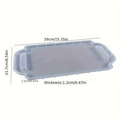 Silicone Resin Mold Food Serving Tray with Handle