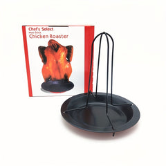 Turkey Roaster Chicken Rack Carbon Steel BBQ Grill Stand Holder