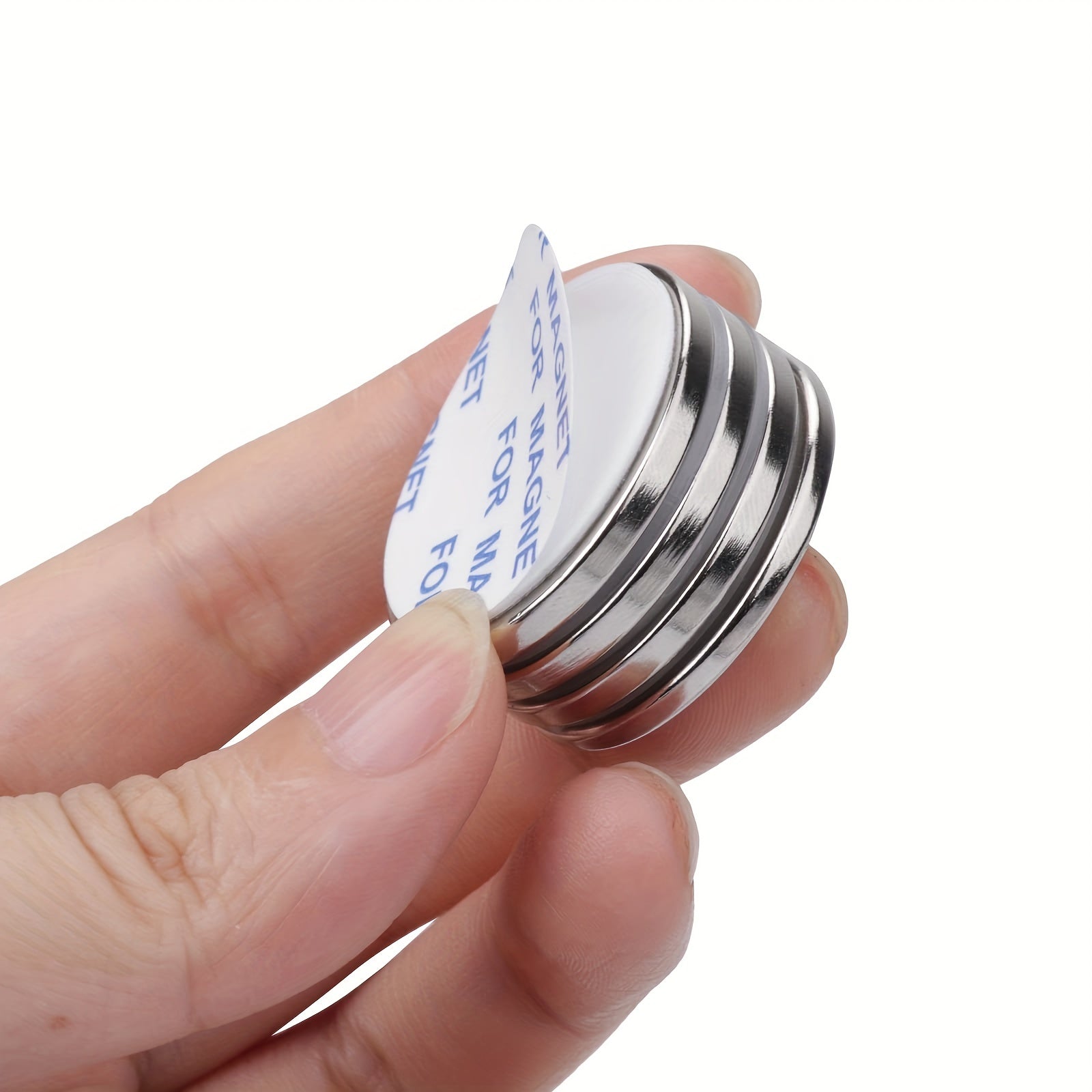 4Pcs Neodymium Disc Magnets Adhesive Backing Fridge DIY Crafts Board