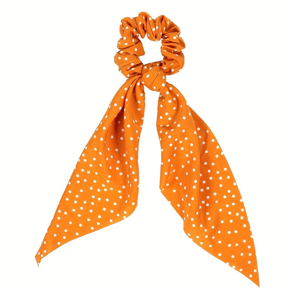Boho Polka Dot Pattern Scarf Scrunchies Hair Tie Hair Rope Hair Scarves