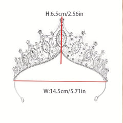 Crystal Headband Bridal Silvery Hair Band Princess Crown Head Jewelry Hair Acces