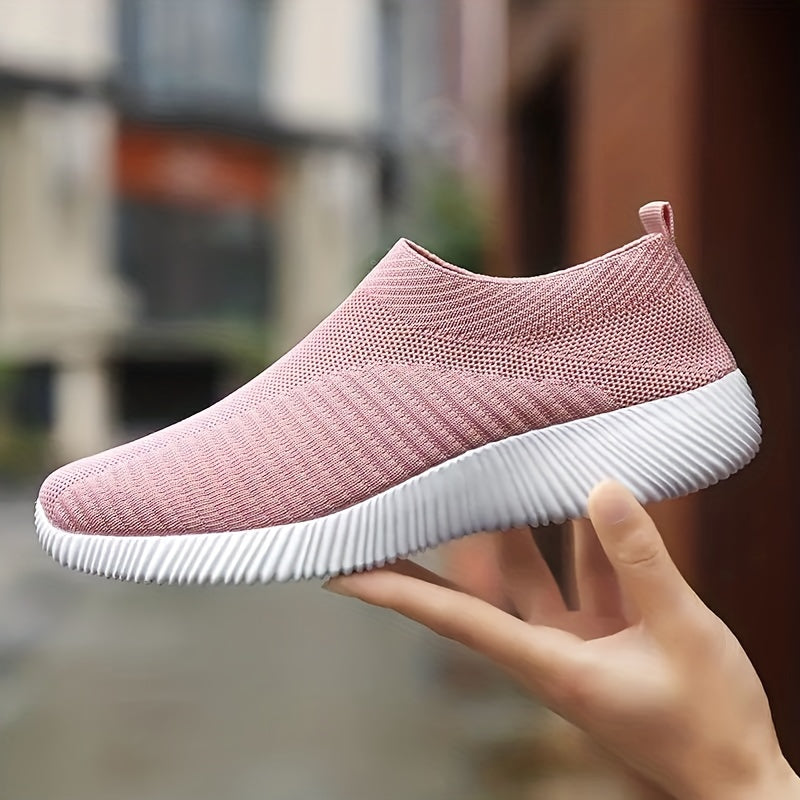 Women's Lightweight Mesh Slip-On Sneakers for Outdoor Walking