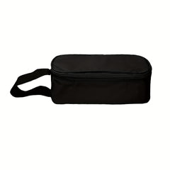 Bright Pink Insulated Lunch Bag with Zipper Durable PVC Tote