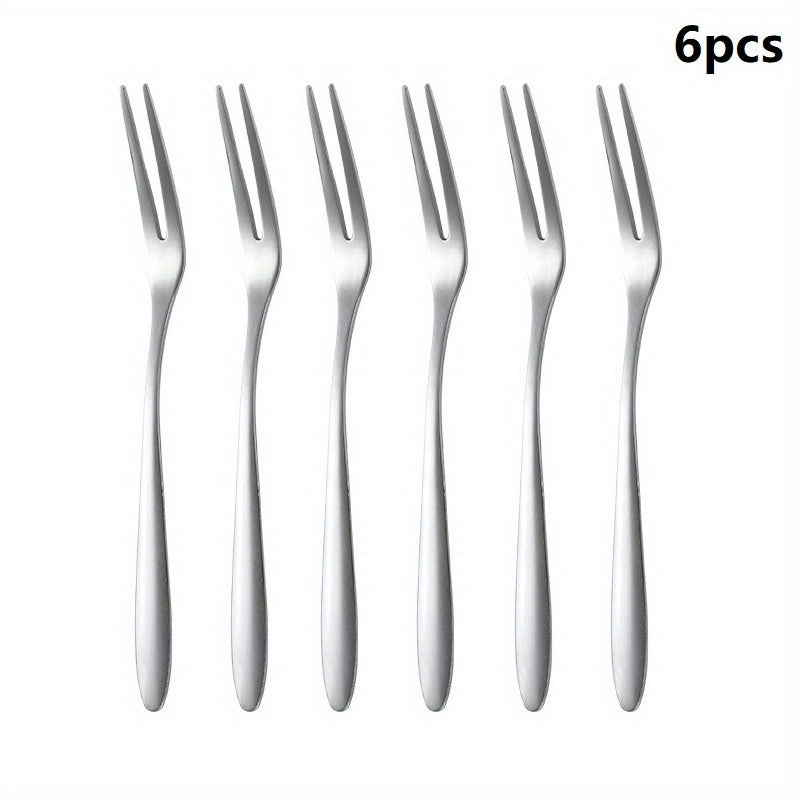 Stainless Steel Fruit Picks Salad Forks Reusable Multifunctional Forks