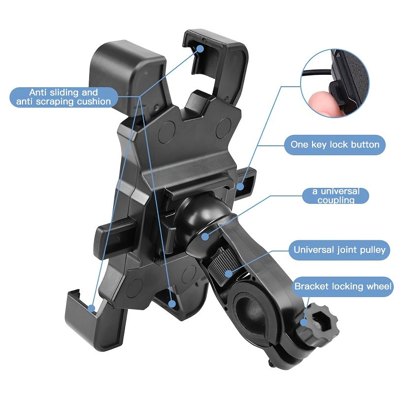 PHMAX Universal Bike Phone Mount for 4-8.6 Inch Cell Phones