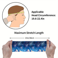 Unisex Fireworks Headband - Sweat Wicking Stretchy Polyester