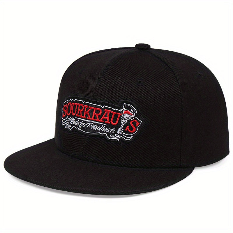 Hip Hop Men's Letter Flat Brim Hat