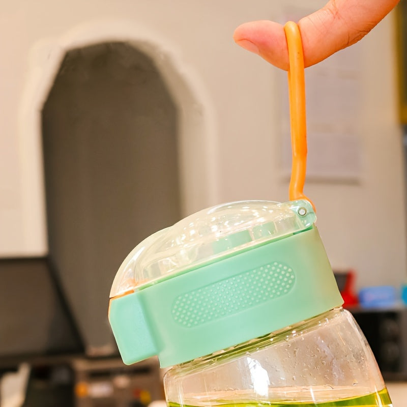 600ML Straw Water Bottle Portable Water Cup for Boys and Girls