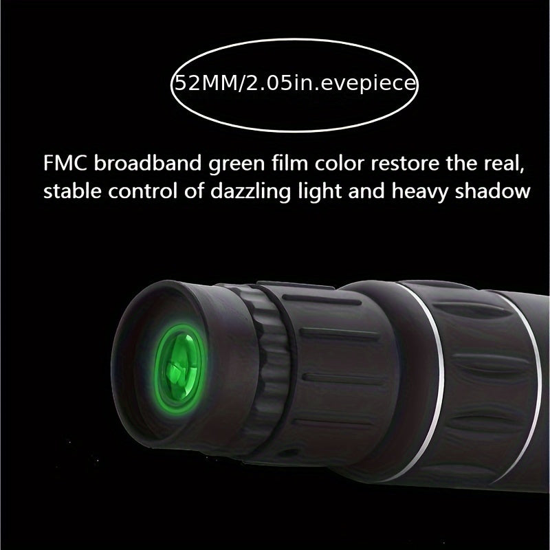16X52 Monocular Telescope for Bird Watching Camping Travel