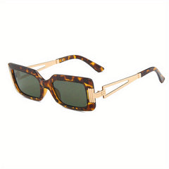 Square Sunglasses Hollow Out Anti Glare UV400