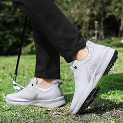 Men's Non-Slip Golf Shoes with Rotary Buckle