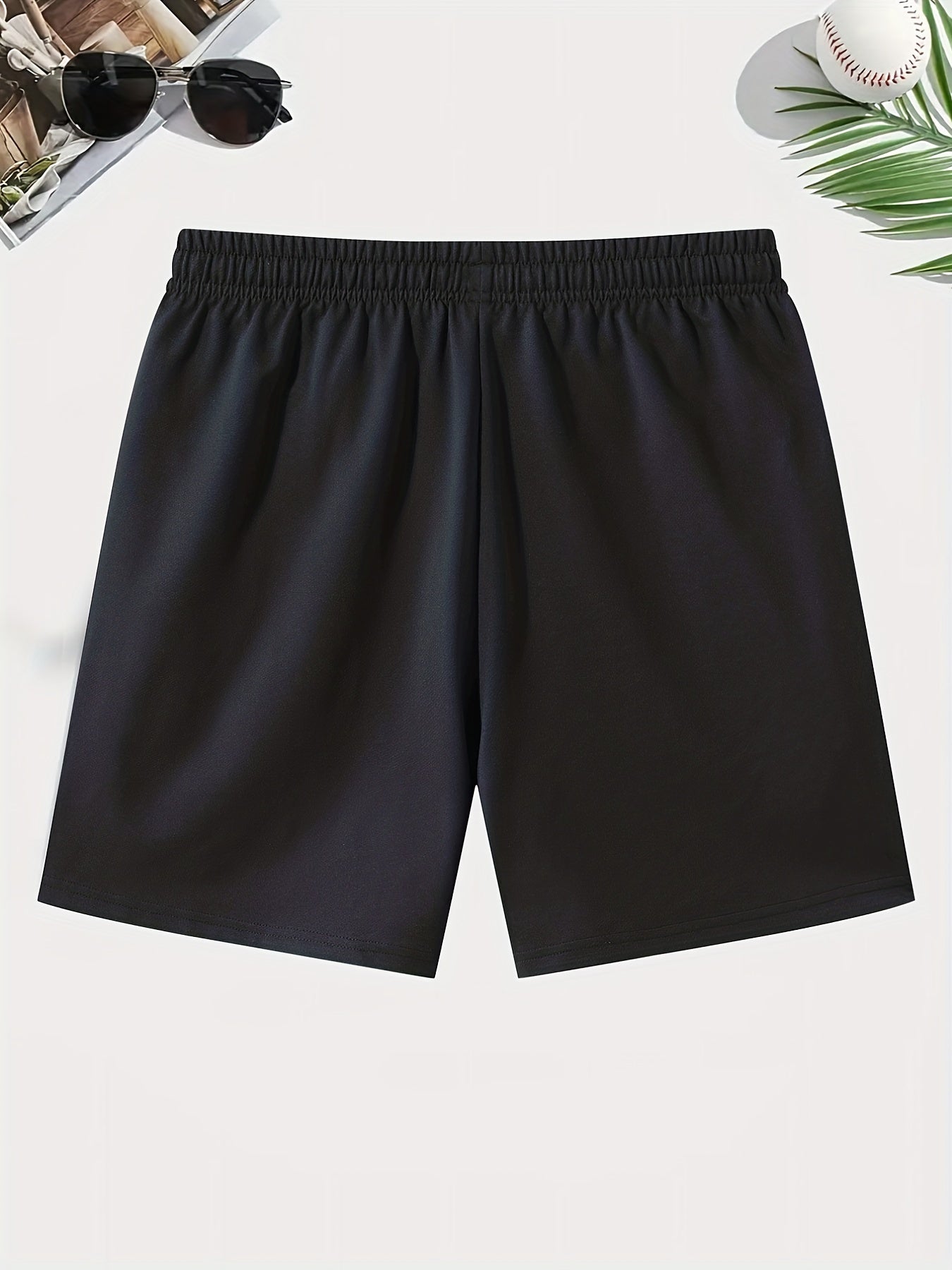 Wolf Pattern Print Men's Comfy Shorts Summer Drawstring Casual Loose Shorts