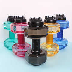2600ml Plastic Dumbbell Water Cup Gym Sports Kettle
