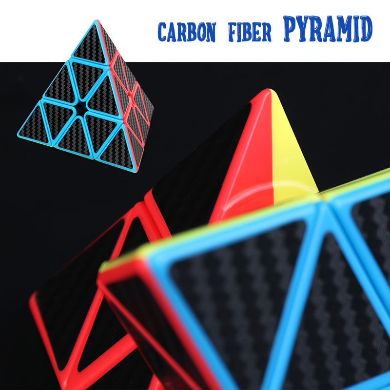 ABS Carbon Fiber Pyramid Puzzle Stress Relief Toy