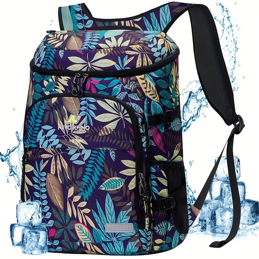 Floral Insulated Cooler Backpack Waterproof Daypack