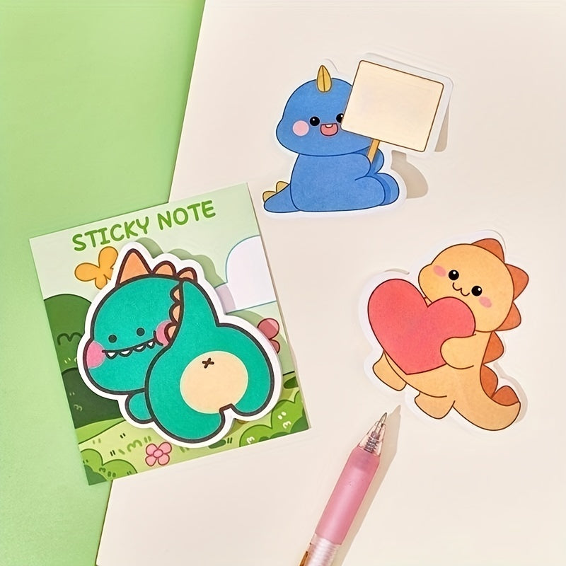 Cartoon Dinosaur Sticky Notes Memo Pad for Office & Students