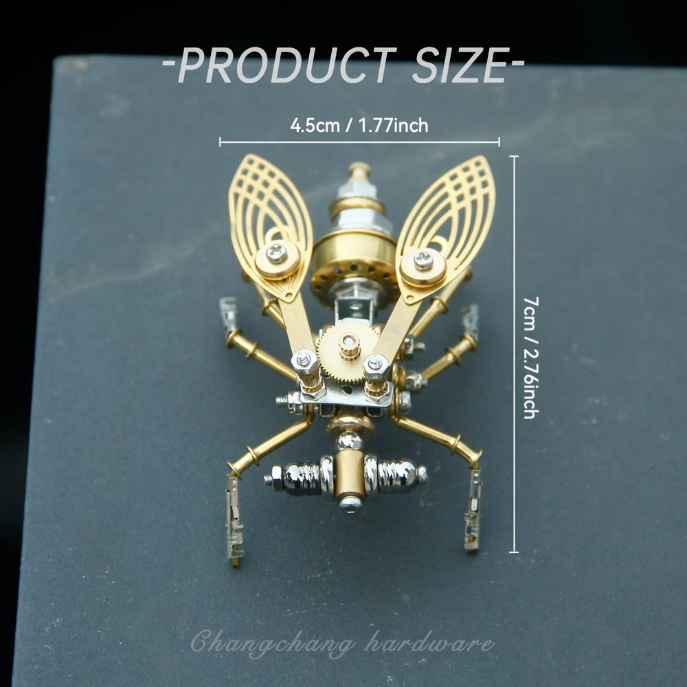 Steampunk DIY Metal Puzzle Model Fruit Fly Kit