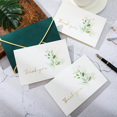 6pcs Thank You Card Craft Paper Blank Thank You Card With Envelope