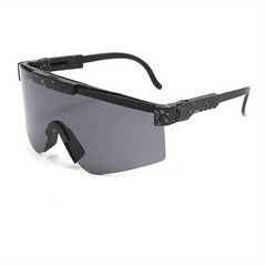 Men's Cyberpunk One-lens Sunglasses Windproof Outdoor Sports Eyewear