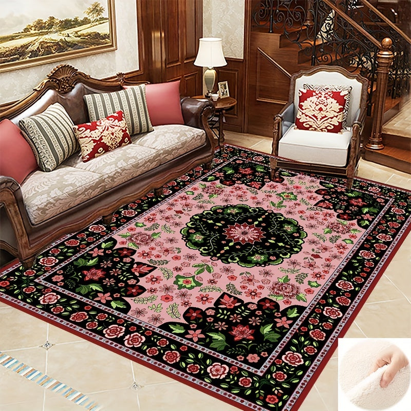 Vintage Non Slip Soft Faux Sheepskin Floor Mat