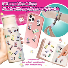 80 DIY Sticker Bracelet Hand Bead Surprise
