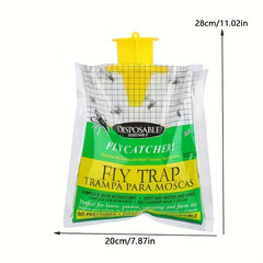 Outdoor Hanging Fly Trap with Bait Bag - Pest Control Garden Supplies