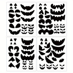 Halloween Pumpkin Decorating Craft Stickers - 4 Sheets
