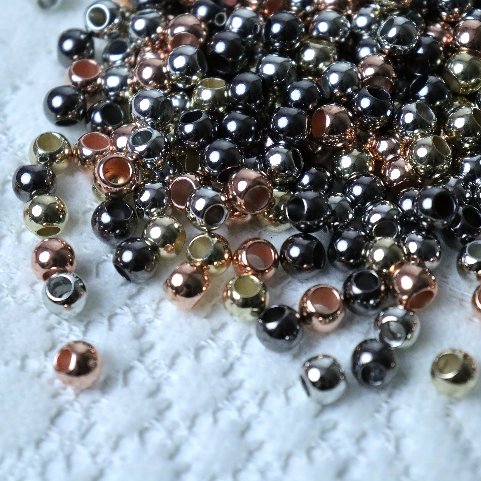 100pcs Large Hole Bead Spacer Beads Loose Beads 8 6MM Mixed DIY Beaded Charms