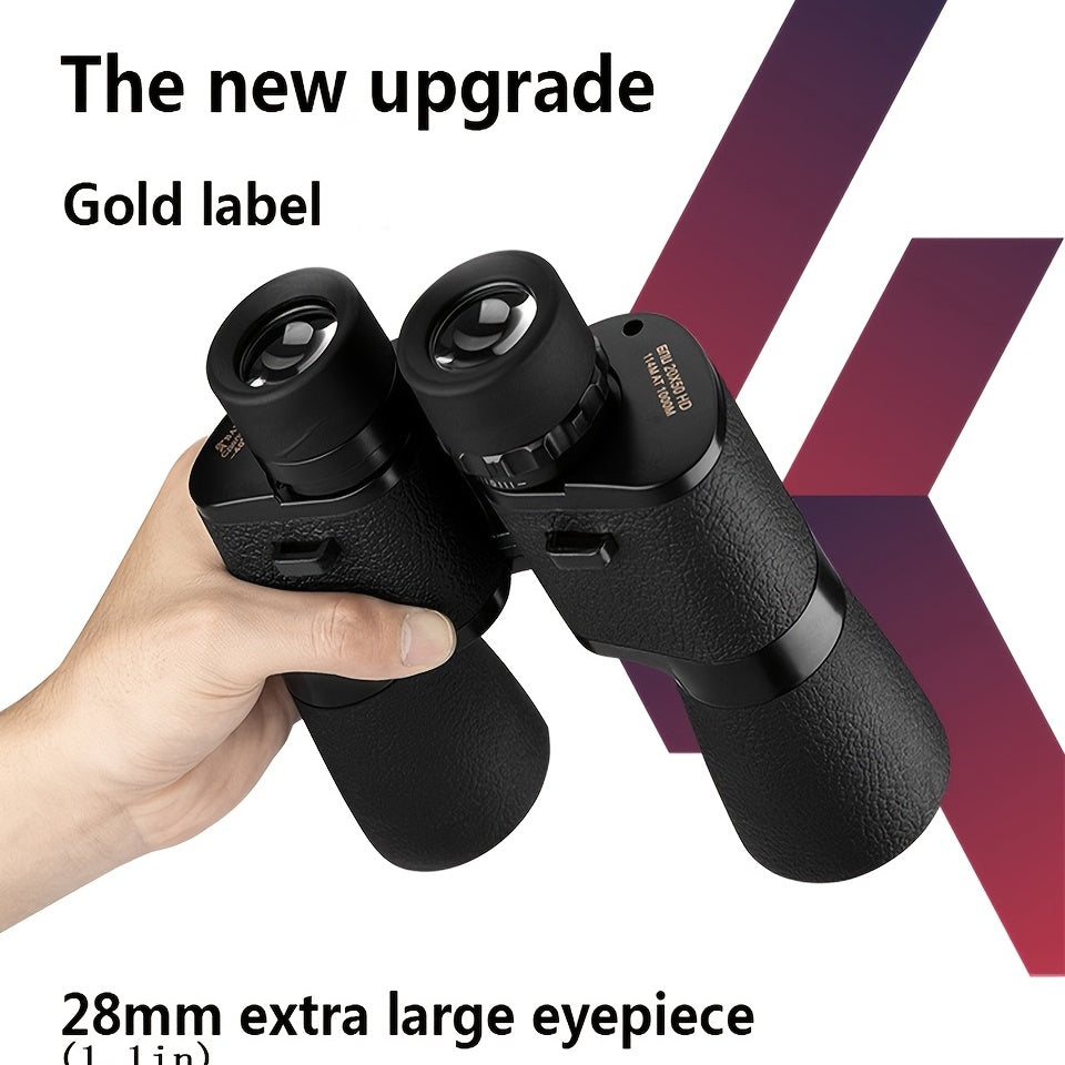 Waterproof HD Binoculars Night Vision 20x50 Magnification for Outdoors