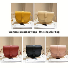 Minimalist Crossbody Bag Faux Leather Flap Purse