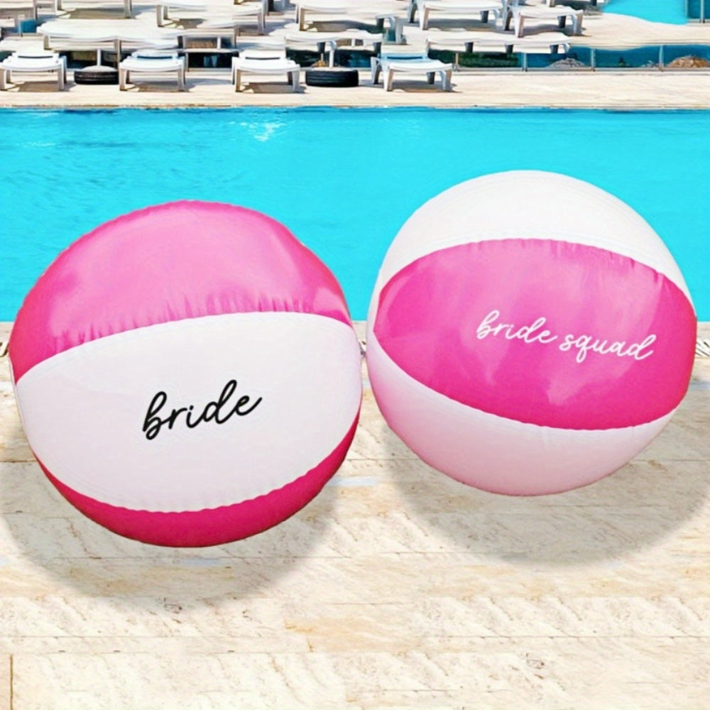 Pink Striped Beach Ball