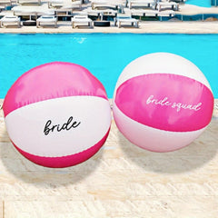 Pink Striped Beach Ball