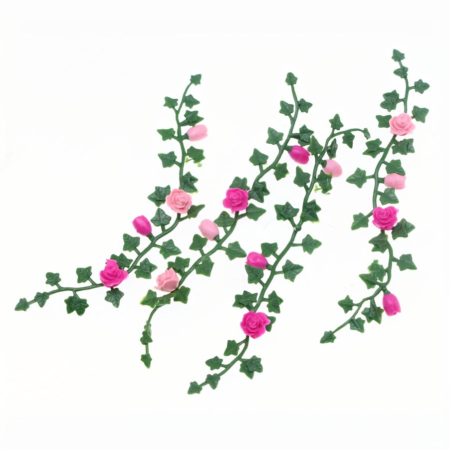 Mini Dollhouse Garden Flower Bed Decor Model Ornament