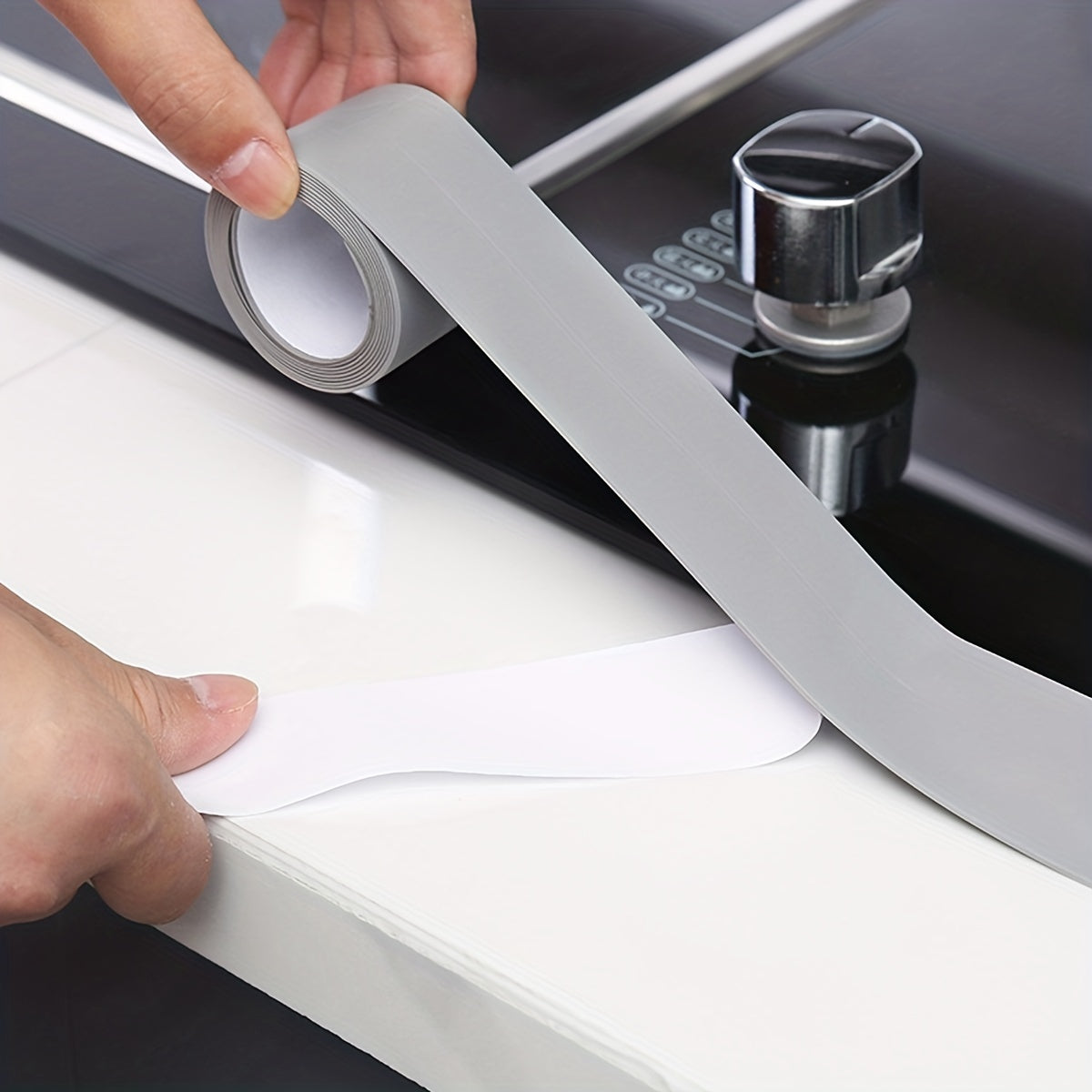 1pc Kitchen & Bathroom Seam Stick Anti-Fouling Waterproof Tape