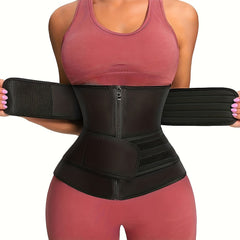 Zipper Waist Trainer Tummy Wrap Compression Women's Shapewear